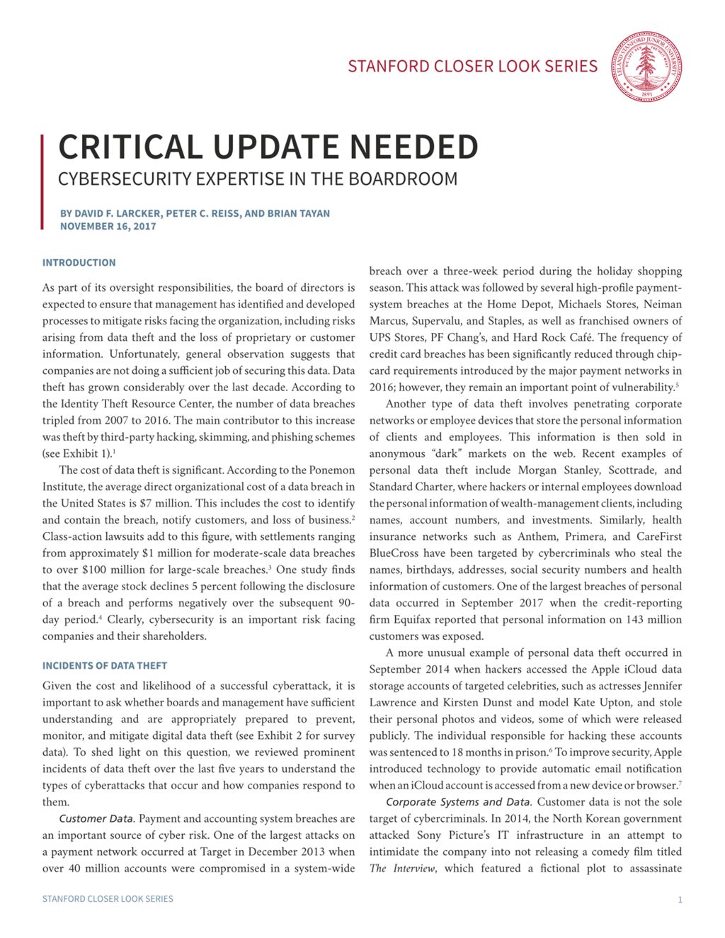 Miniature of Critical Update Needed: Cybersecurity Expertise in the Boardroom