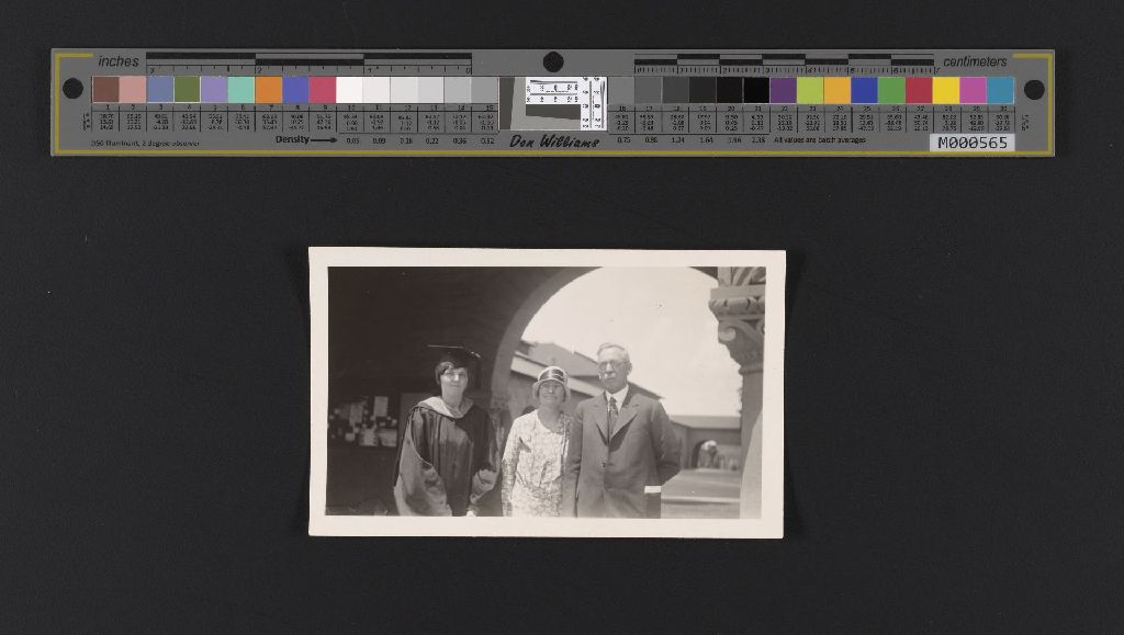 Miniature of Photo of Elizabeth Wolfe and her parents