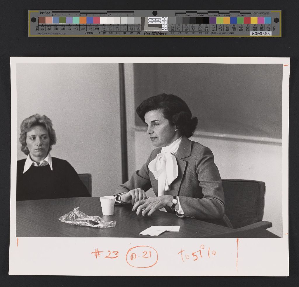 Miniature of Photo of Dianne Feinstein with Sloan spouses