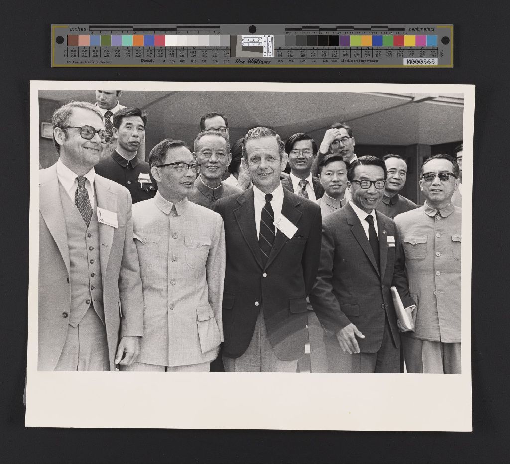 Miniature of Photo of Robert Jaedicke with Chinese Minister of Finance and delegation