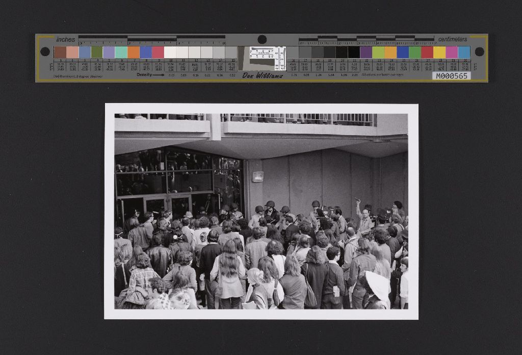 Miniature of Photo of Stanford Student Strike at GSB South