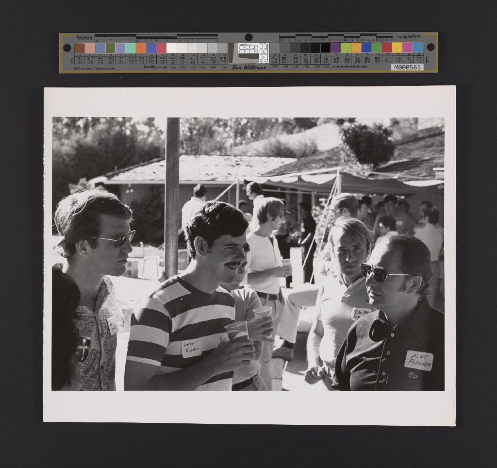 Miniature of Photo of Alex Robichek with students