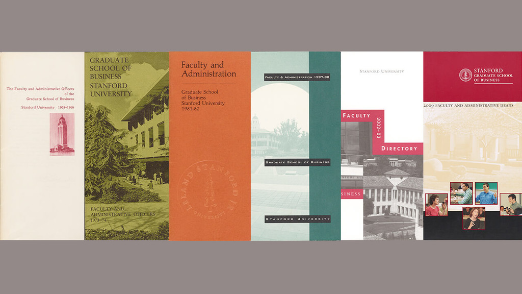 Miniature of Stanford GSB Faculty & Administration Booklets                            