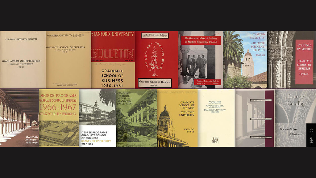 Miniature of Stanford GSB Annual Announcements & Course Catalogs