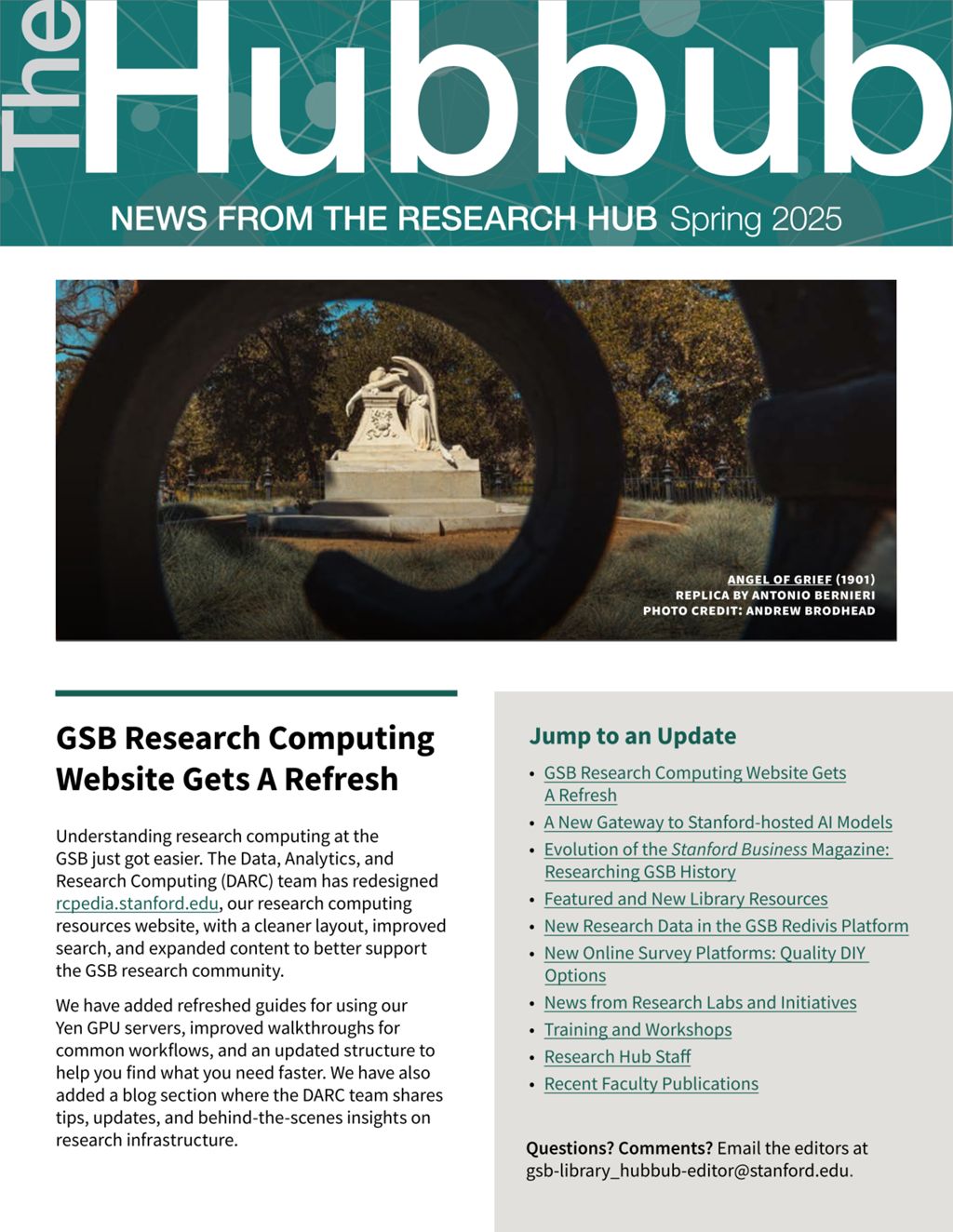 Miniature of The Hubbub, News from the Research Hub